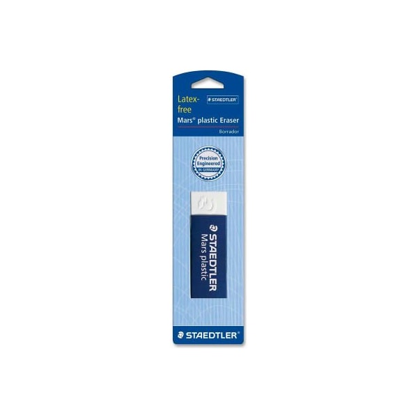 Staedtler, Inc C/O Sp Richards Staedtler Plastic Eraser - Latex-free with Sleeve - 2-1/2"x7/8"x1/2" - White 52650 - main